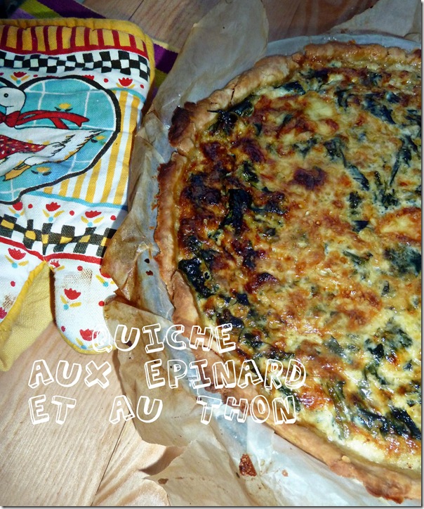 quiche aux epinards et au thon