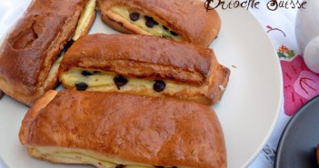 Brioche Suisse à la crème pâtissière et pépite de chocolat