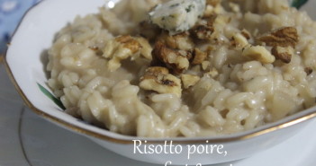 Risotto poire, roquefort & noix