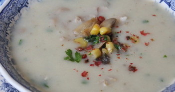 Velouté de poulet et champignons